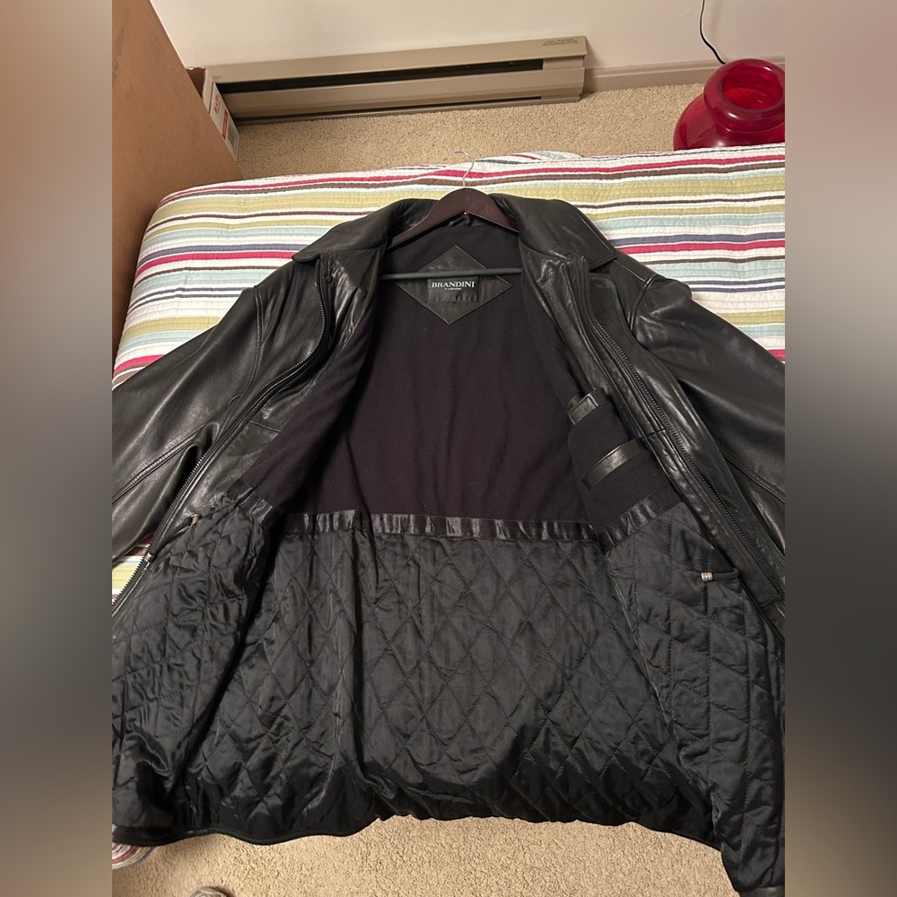 soft leather brandini jacket